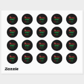 Funny 67 Six Seven Christmas Srit Loading 67% Xmas Runder Aufkleber (Blatt)