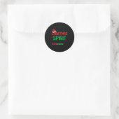 Funny 67 Six Seven Christmas Srit Loading 67% Xmas Runder Aufkleber (Tasche)