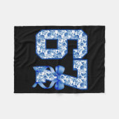 Funny 67 Six Seven Coquette Girly Blue Toile Women Fleecedecke (Vorderseite (Horizontal))