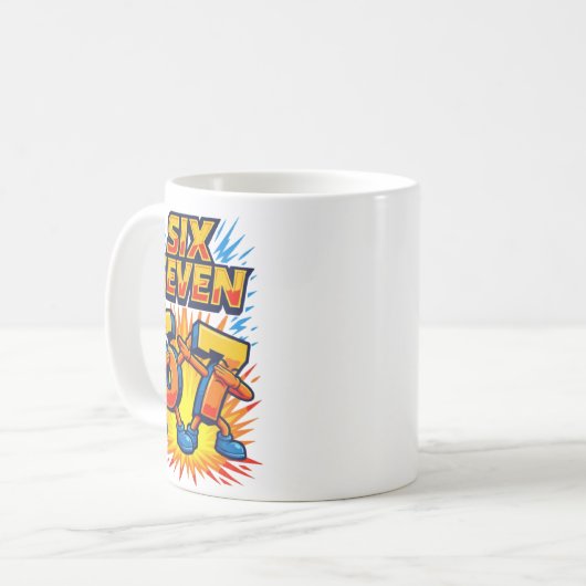 Funny 67 Six Seven Dab Italian Brainrot 6 7 Meme D Kaffeetasse (Vorderseite Links)