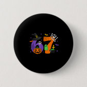 Funny 67 Six Seven Halloween Meme Gen Alpha Button (Vorderseite)