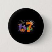 Funny 67 Six Seven Halloween Meme Gen Alpha  Button (Vorderseite)