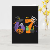 Funny 67 Six Seven Halloween Meme Gen Alpha Karte (Gelbe Blume)