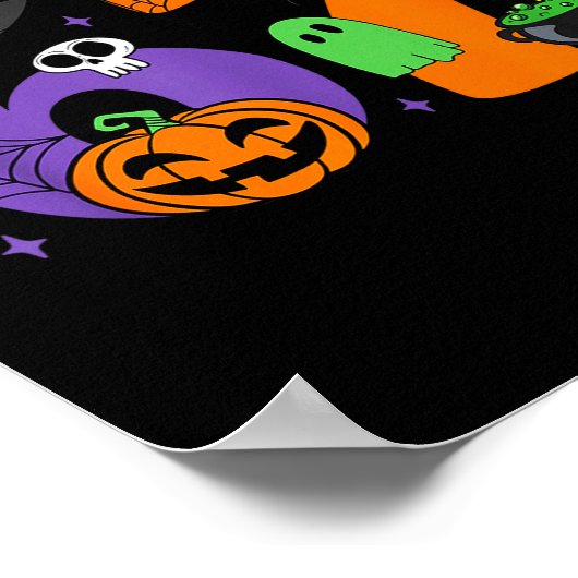 Funny 67 Six Seven Halloween Meme Gen Alpha Poster (Ecke)