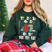 Funny 67 six seven meme 12 days of Christmas black Sweatshirt