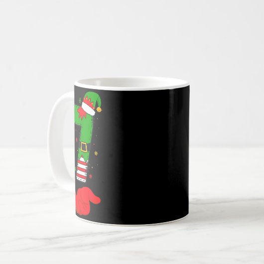 Funny 67 Six Seven Meme 6 7 Christmas Elf Santa Pa Kaffeetasse (Vorderseite Links)