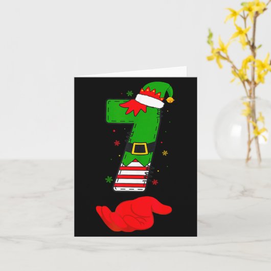 Funny 67 Six Seven Meme 6 7 Christmas Elf Santa Pa Karte (Gelbe Blume)