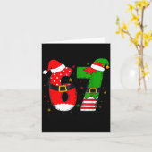 Funny 67 Six Seven Meme 6 7 Christmas Elf Santa Pa Karte (Gelbe Blume)