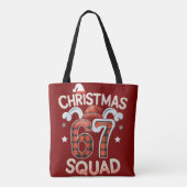 Funny 67 Six Seven Meme Brainrot Christmas Squad Tasche (Rückseite)
