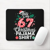 Funny 67 Six Seven Meme Brainrot Cringe Christmas Mousepad (Mit Mouse)