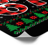 Funny 67 Six Seven Meme Brainrot Cringe Christmas Poster (Ecke)