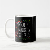 Funny 67 Six Seven Meme Christmas Naughty Nice Lis Kaffeetasse (Links)