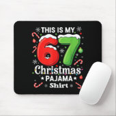 Funny 67 Six Seven Meme Christmas Pajama Shirt Kid Mousepad (Mit Mouse)