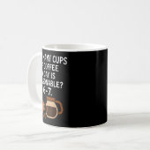 Funny 67 Six Seven Meme Coffee Lover Teacher Kaffeetasse (Vorderseite Links)