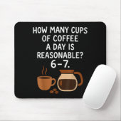 Funny 67 Six Seven Meme Coffee Lover Teacher  Mousepad (Mit Mouse)
