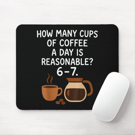 Funny 67 Six Seven Meme Coffee Lover Teacher  Mousepad (Mit Mouse)