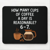 Funny 67 Six Seven Meme Coffee Lover Teacher  Mousepad (Vorne)