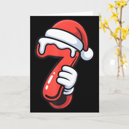 Funny 67 Six Seven Meme Couple Matching Christmas Karte (Gelbe Blume)