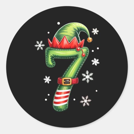 Funny 67 Six Seven Meme Couple Matching Christmas Runder Aufkleber (Vorderseite)