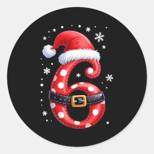 Funny 67 Six Seven Meme Couple Matching Christmas Runder Aufkleber (Vorderseite)