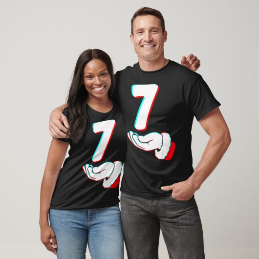 Funny 67 Six Seven Meme Couple Matching Christmas T-Shirt (Unisex)