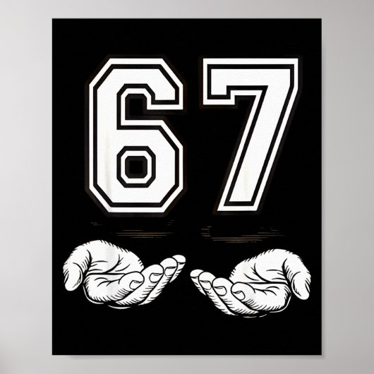 Funny 67 Six Seven Meme Couple Matching Costume  Poster (Vorne)