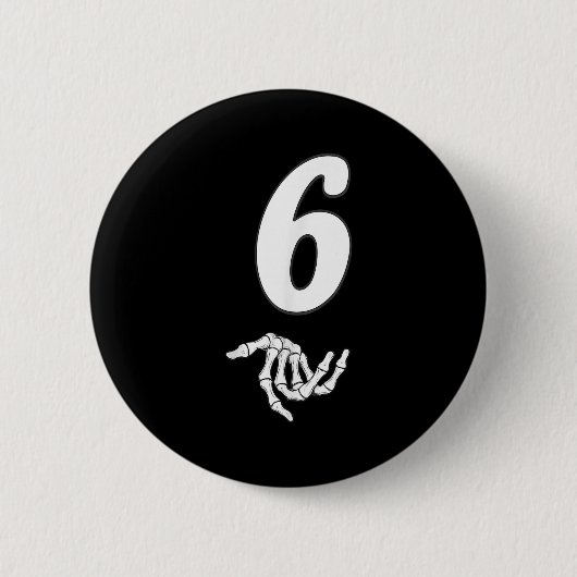 Funny 67 Six Seven Meme Couple Matching Halloween Button (Vorderseite)