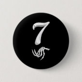 Funny 67 Six Seven Meme Couple Matching Halloween  Button (Vorderseite)