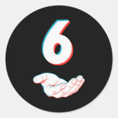 Funny 67 Six Seven Meme Couple Matching Halloween Runder Aufkleber (Vorderseite)