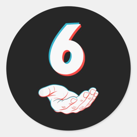 Funny 67 Six Seven Meme Couple Matching Halloween Runder Aufkleber (Vorderseite)