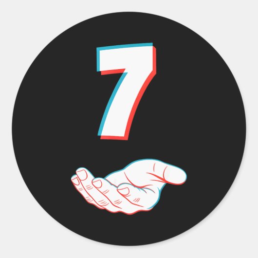 Funny 67 Six Seven Meme Couple Matching Halloween Runder Aufkleber (Vorderseite)