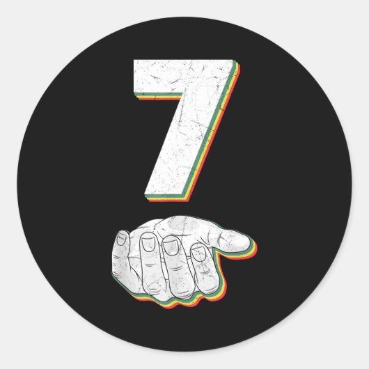 Funny 67 Six Seven Meme Couple Matching Halloween Runder Aufkleber (Vorderseite)