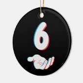 Funny 67 Six Seven Meme Couple Matching Keramik Ornament (Links)