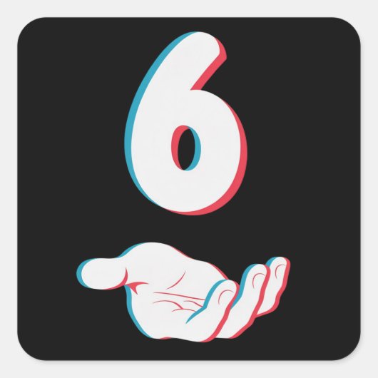 Funny 67 Six Seven Meme Couple Matching  Quadratischer Aufkleber (Vorderseite)