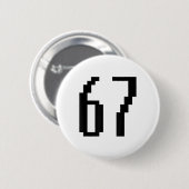 Funny 67 Six Seven Meme Couple Matching Retro Arca Button (Vorne & Hinten)