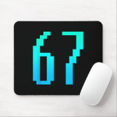 Funny 67 Six Seven Meme Couple Matching Retro Arca Mousepad (Mit Mouse)