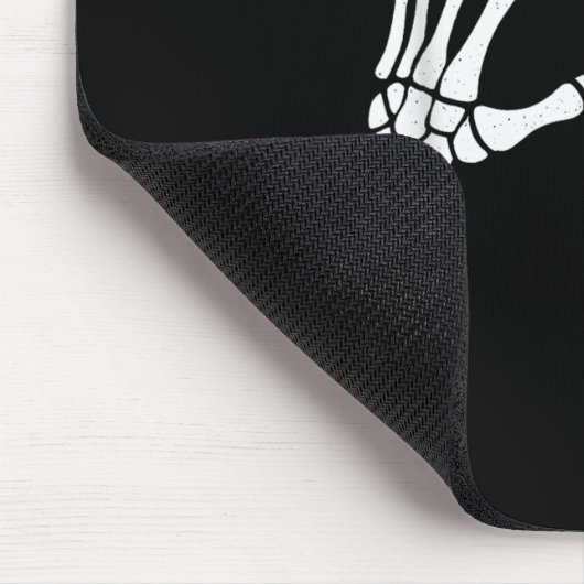 Funny 67 Six Seven Meme Halloween Skeleton Hands Mousepad (Ecke)
