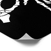 Funny 67 Six Seven Meme Halloween Skeleton Hands Poster (Ecke)