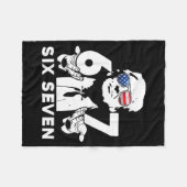 Funny 67 Six Seven Trump Meme  Fleecedecke (Vorderseite (Horizontal))