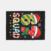 Funny 67 Squad Candy Cane Santa Hat Christmas Men Fleecedecke (Vorderseite (Horizontal))