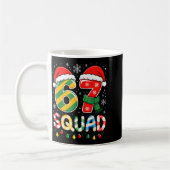 Funny 67 Squad Candy Cane Santa Hat Christmas Men  Kaffeetasse (Links)