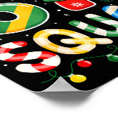 Funny 67 Squad Candy Cane Santa Hat Christmas Men Poster (Ecke)