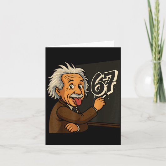Funny 67 Teacher Humor Gift For Students  Karte (Vorderseite)