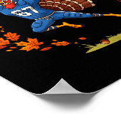 Funny 67 Thanksgiving Football Turkey Fall Srts Ga Poster (Ecke)