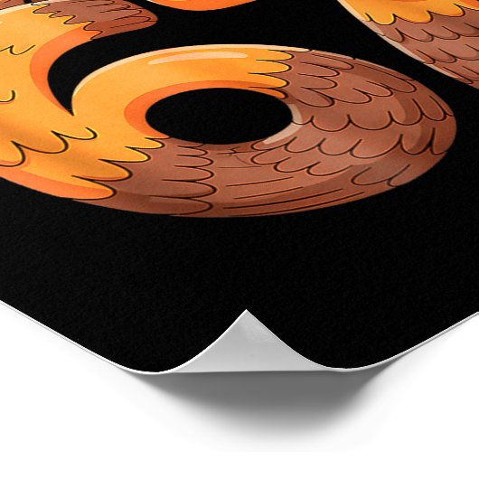 Funny 67 Thanksgiving Turkey  Poster (Ecke)