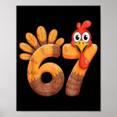 Funny 67 Thanksgiving Turkey Poster (Vorne)
