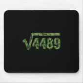 Funny 67 Trendy Square Root 4489 Camo Tee Mousepad (Vorne)