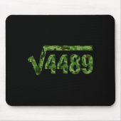Funny 67 Trendy Square Root 4489 Camo Tee Mousepad (Vorne)