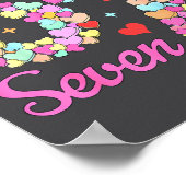 Funny 67 Valentine Six Seven Candy Heart 6 7 Meme  Poster (Ecke)