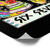 Funny 67th Day Of School, Vibes Funny Six Seven 67 Poster (Ecke)